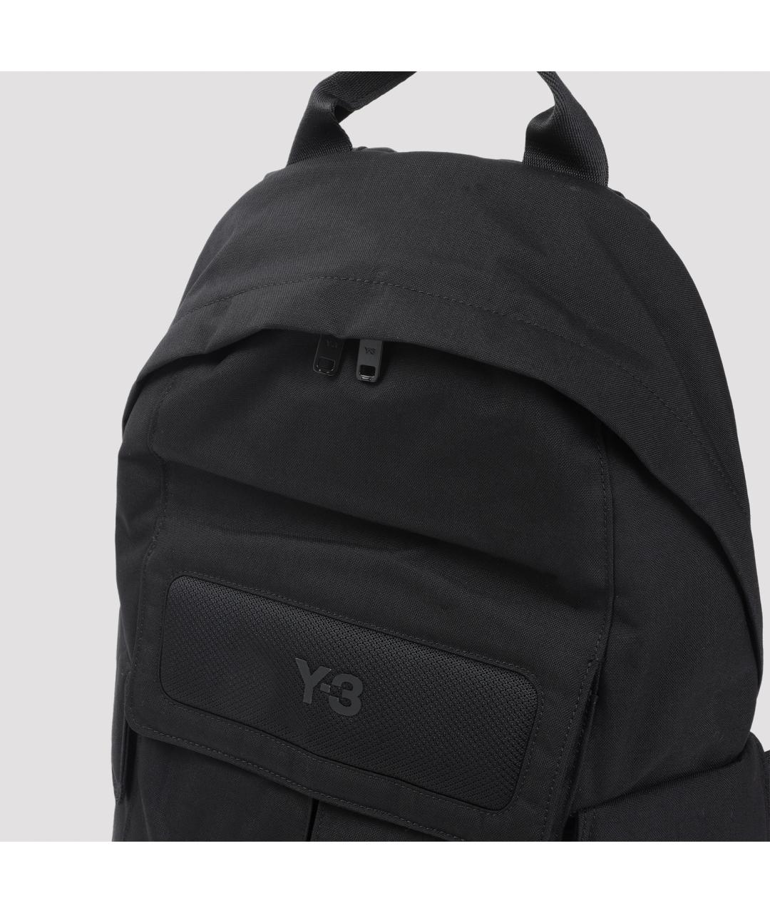 Y-3 Черный тканевый рюкзак, фото 5
