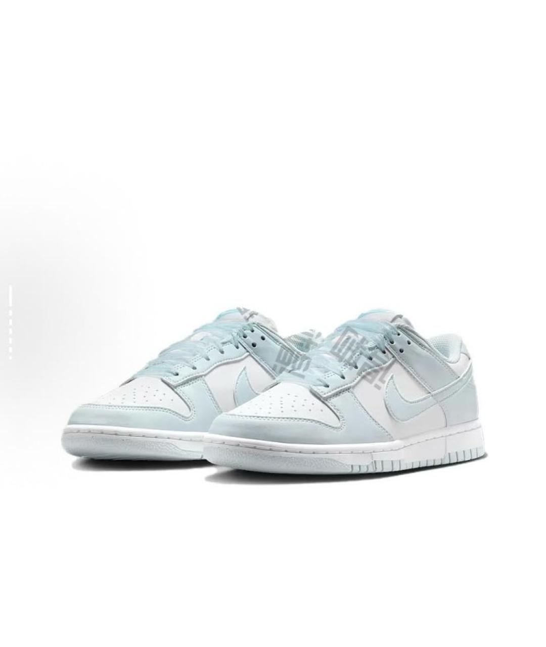 NIKE Голубые кожаные кроссовки, фото 3