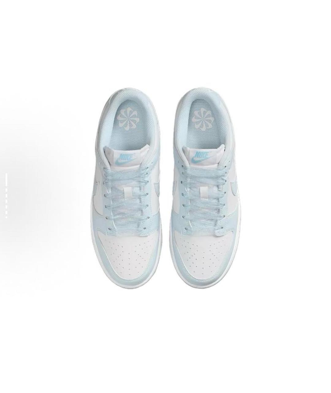 NIKE Голубые кожаные кроссовки, фото 4