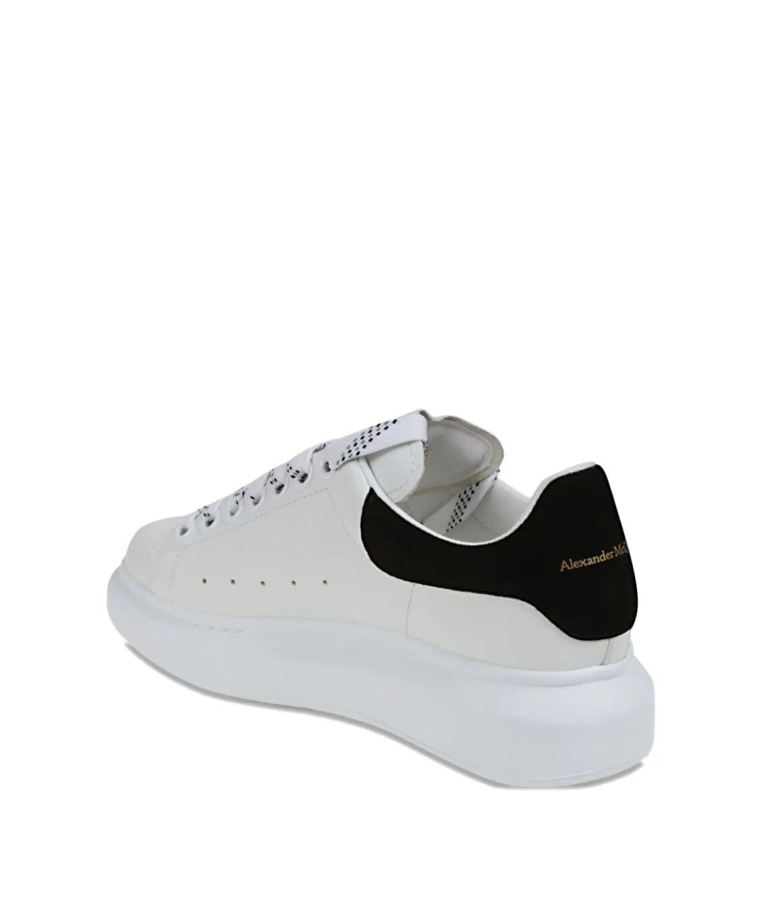 ALEXANDER MCQUEEN Белые кожаные кеды, фото 3