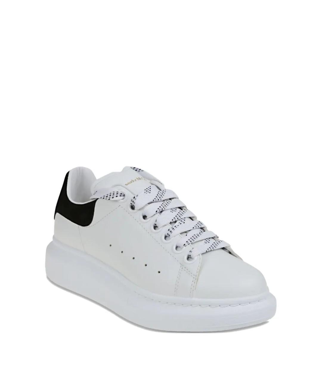 ALEXANDER MCQUEEN Белые кожаные кеды, фото 2