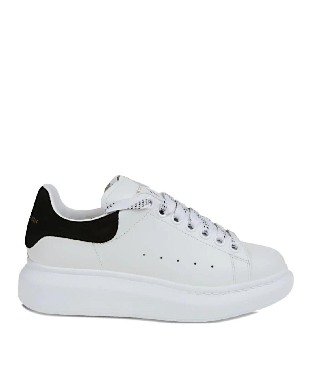 ALEXANDER MCQUEEN Белые кожаные кеды, фото 1