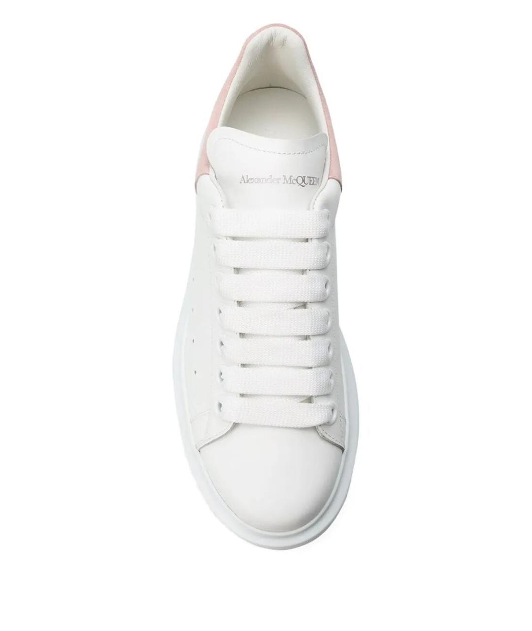 ALEXANDER MCQUEEN Белые кожаные кеды, фото 4