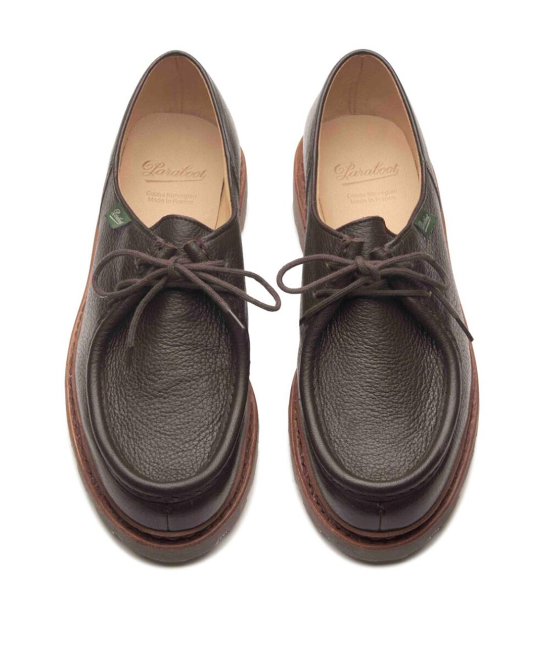 PARABOOT Коричневые кожаные туфли, фото 3