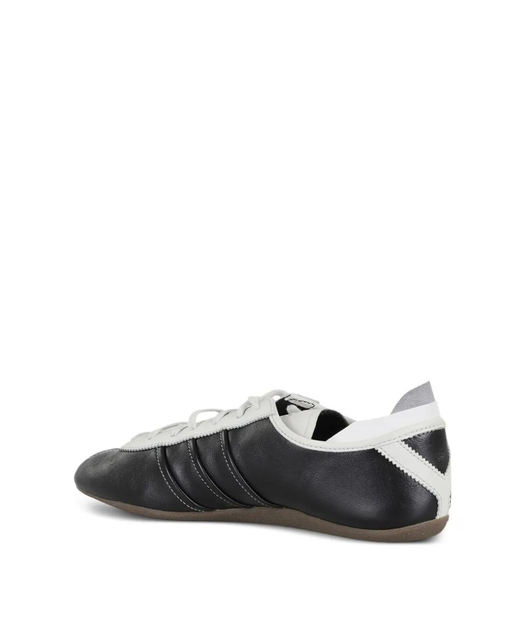 Y-3 Черные кожаные низкие кроссовки / кеды, фото 3