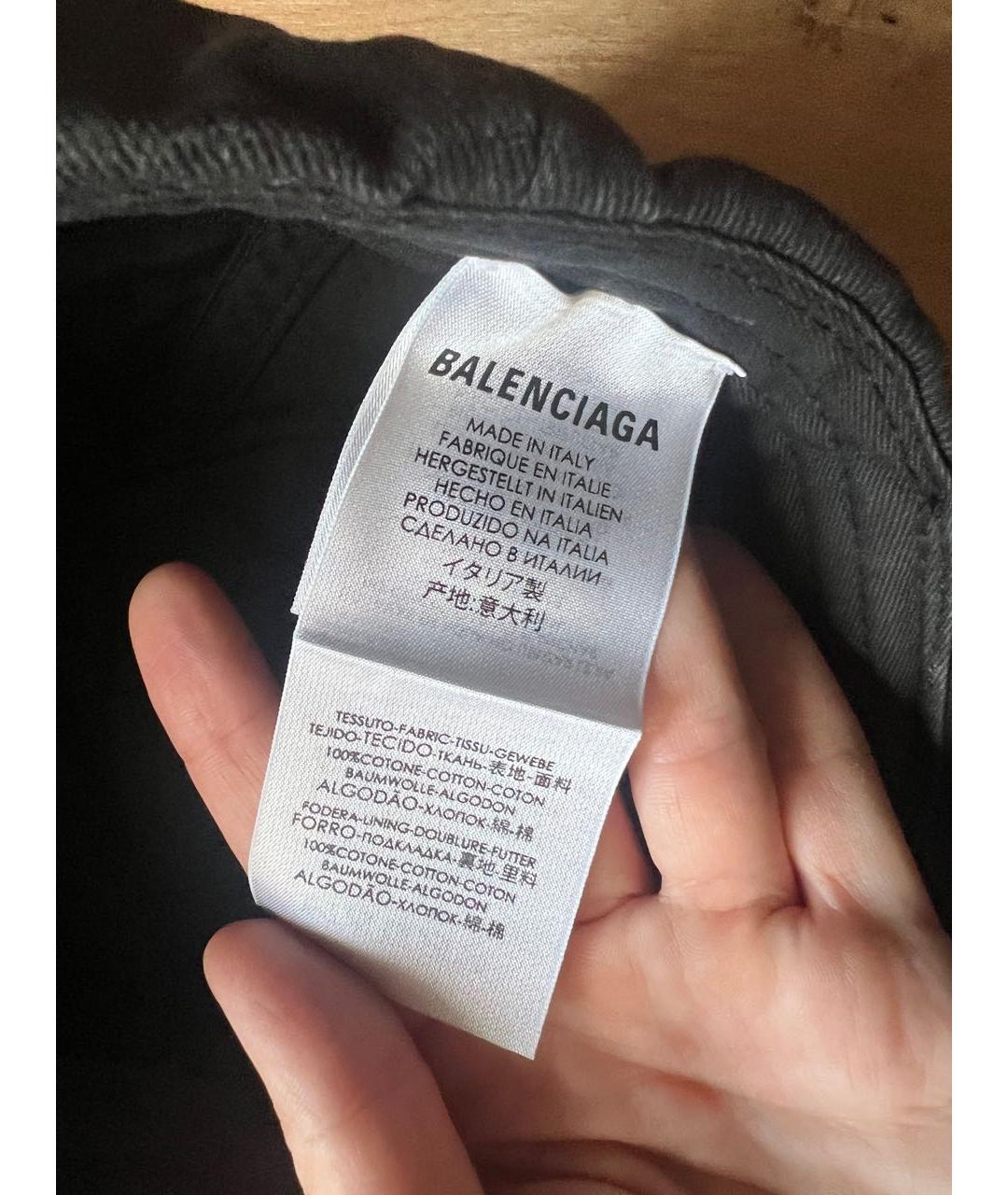 BALENCIAGA Черная хлопковая кепка/бейсболка, фото 4