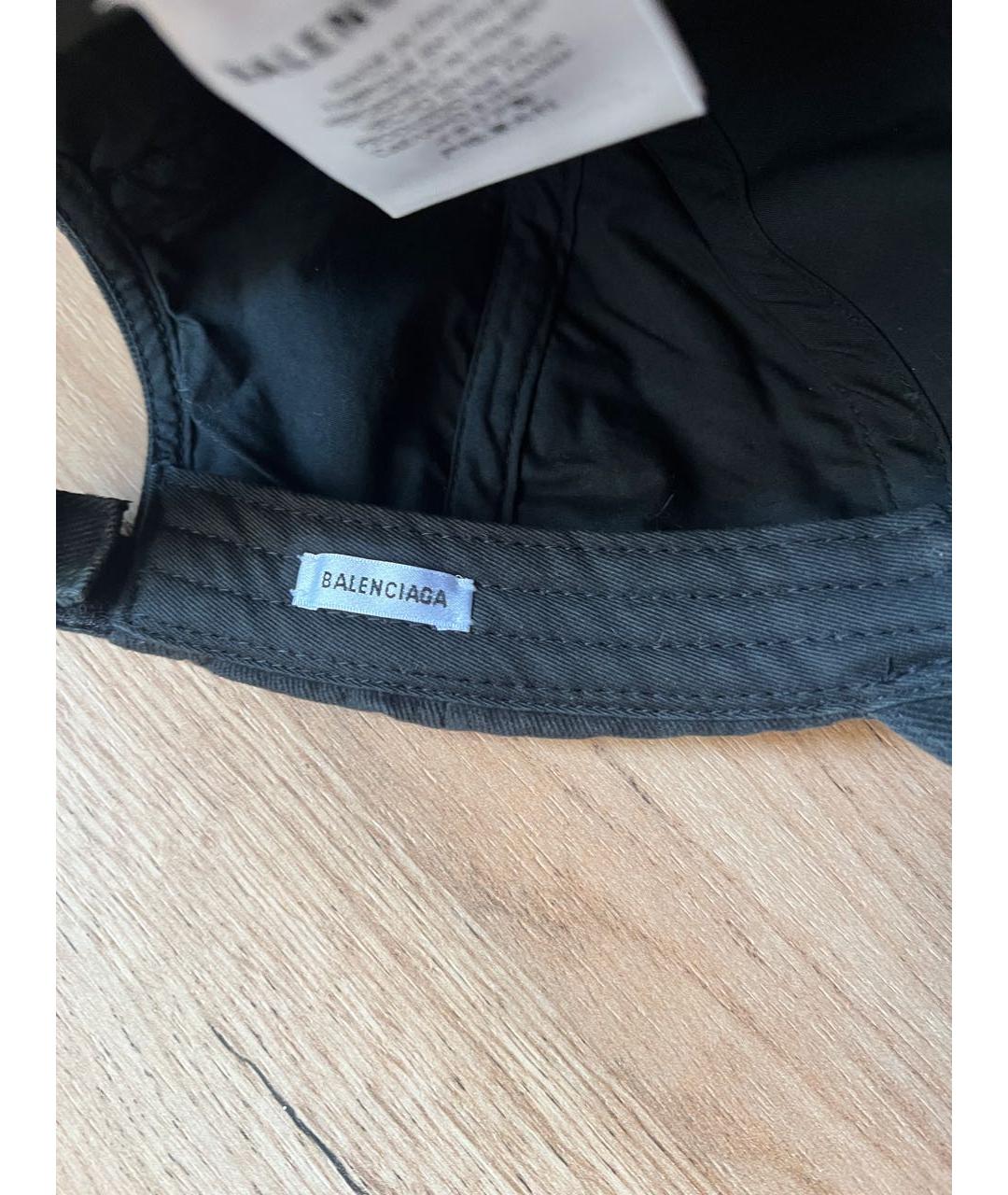 BALENCIAGA Черная хлопковая кепка/бейсболка, фото 5