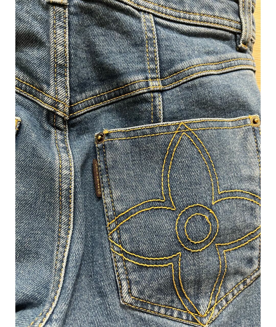 LOUIS VUITTON PRE-OWNED Голубые джинсы слим, фото 3