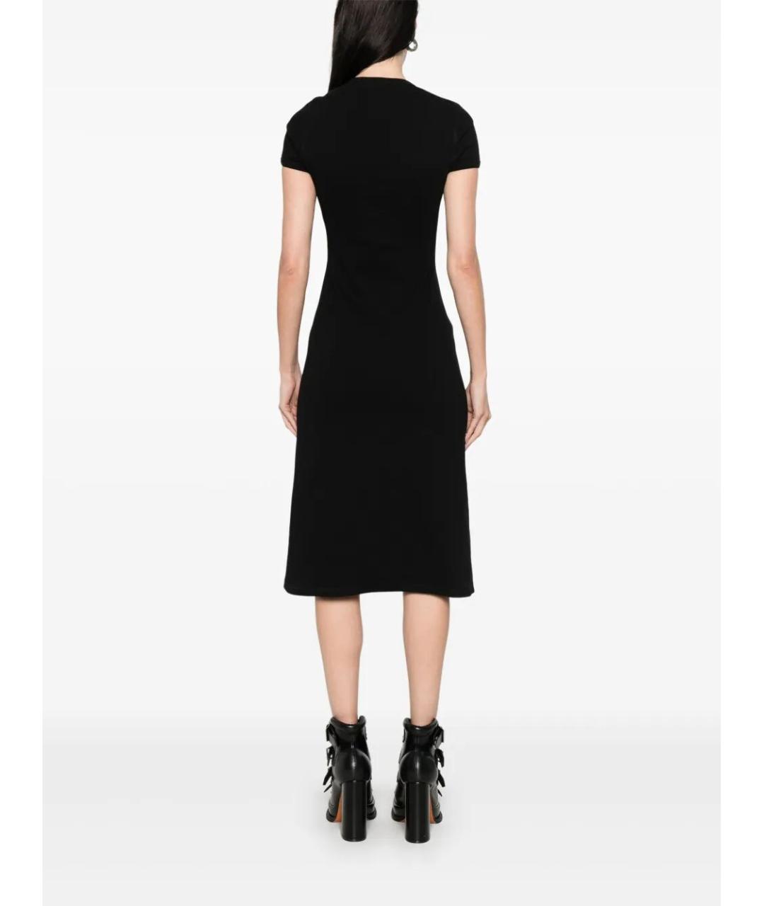 ALEXANDER MCQUEEN Черное хлопковое платье, фото 3