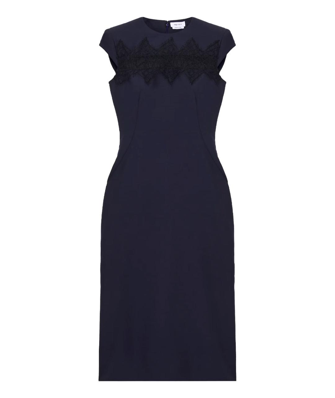 ALEXANDER MCQUEEN Темно-синее платье, фото 1
