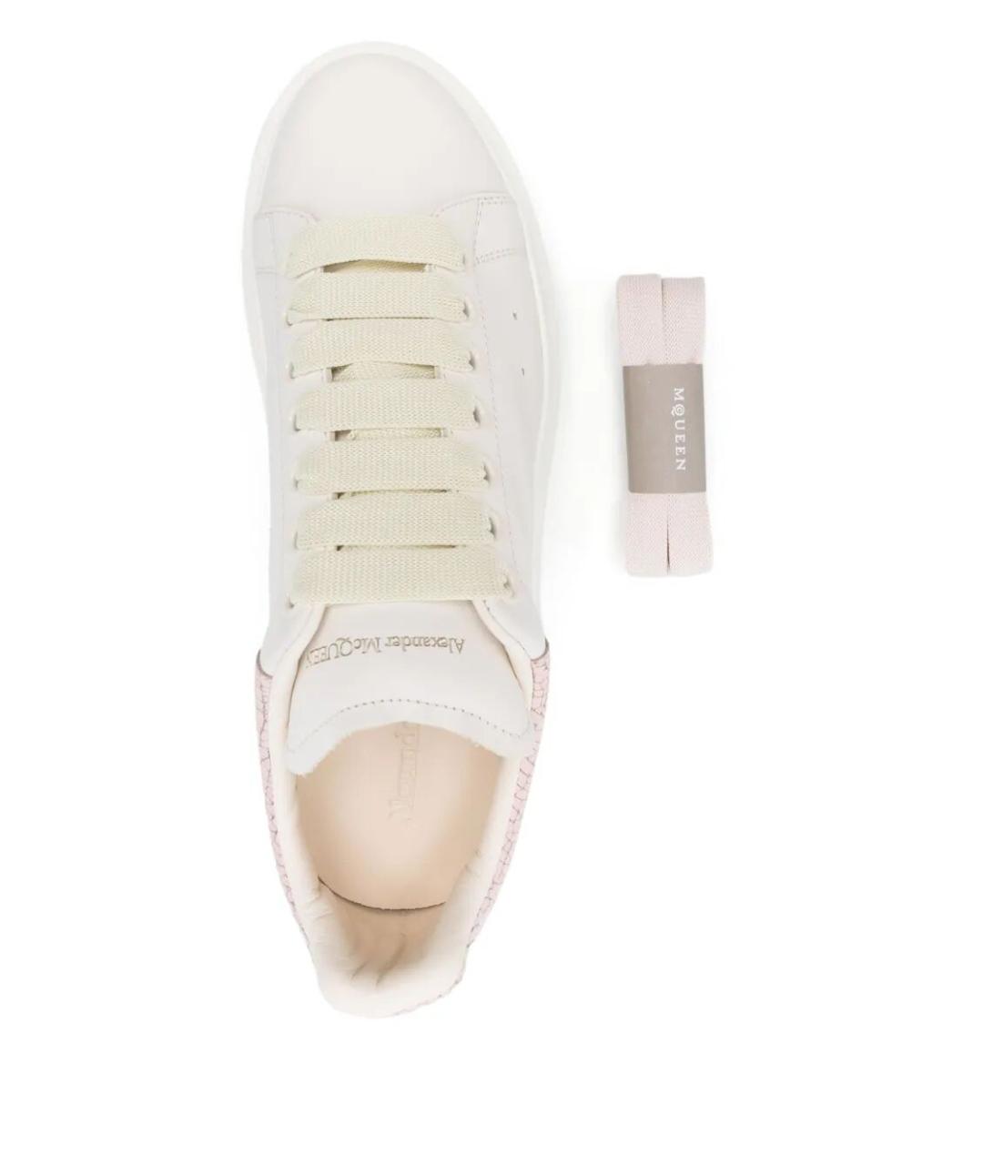 ALEXANDER MCQUEEN Белые кожаные кеды, фото 4