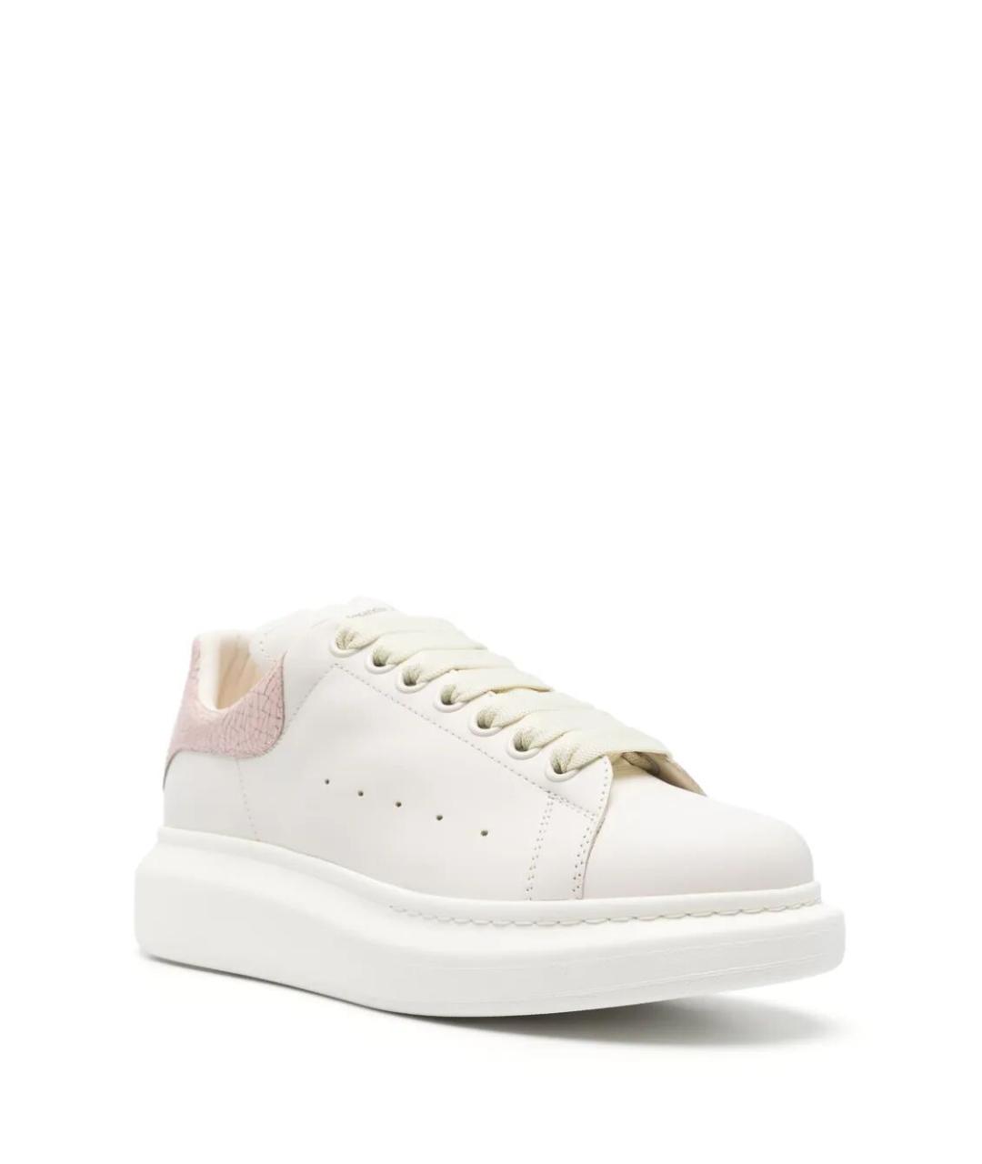 ALEXANDER MCQUEEN Белые кожаные кеды, фото 2