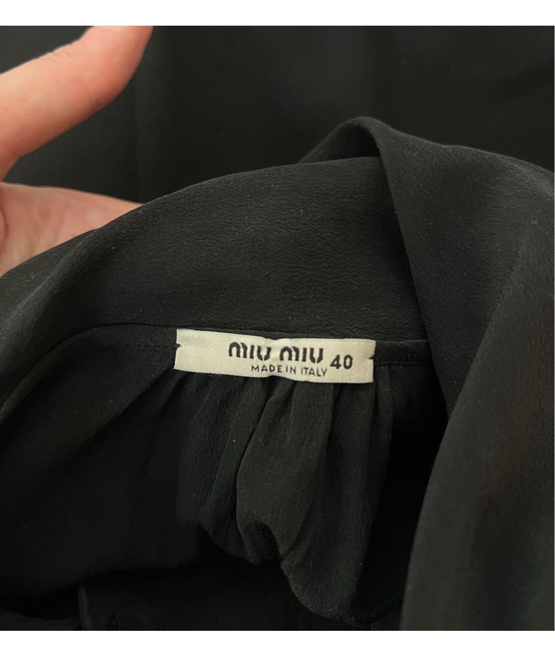MIU MIU Черное повседневное платье, фото 4