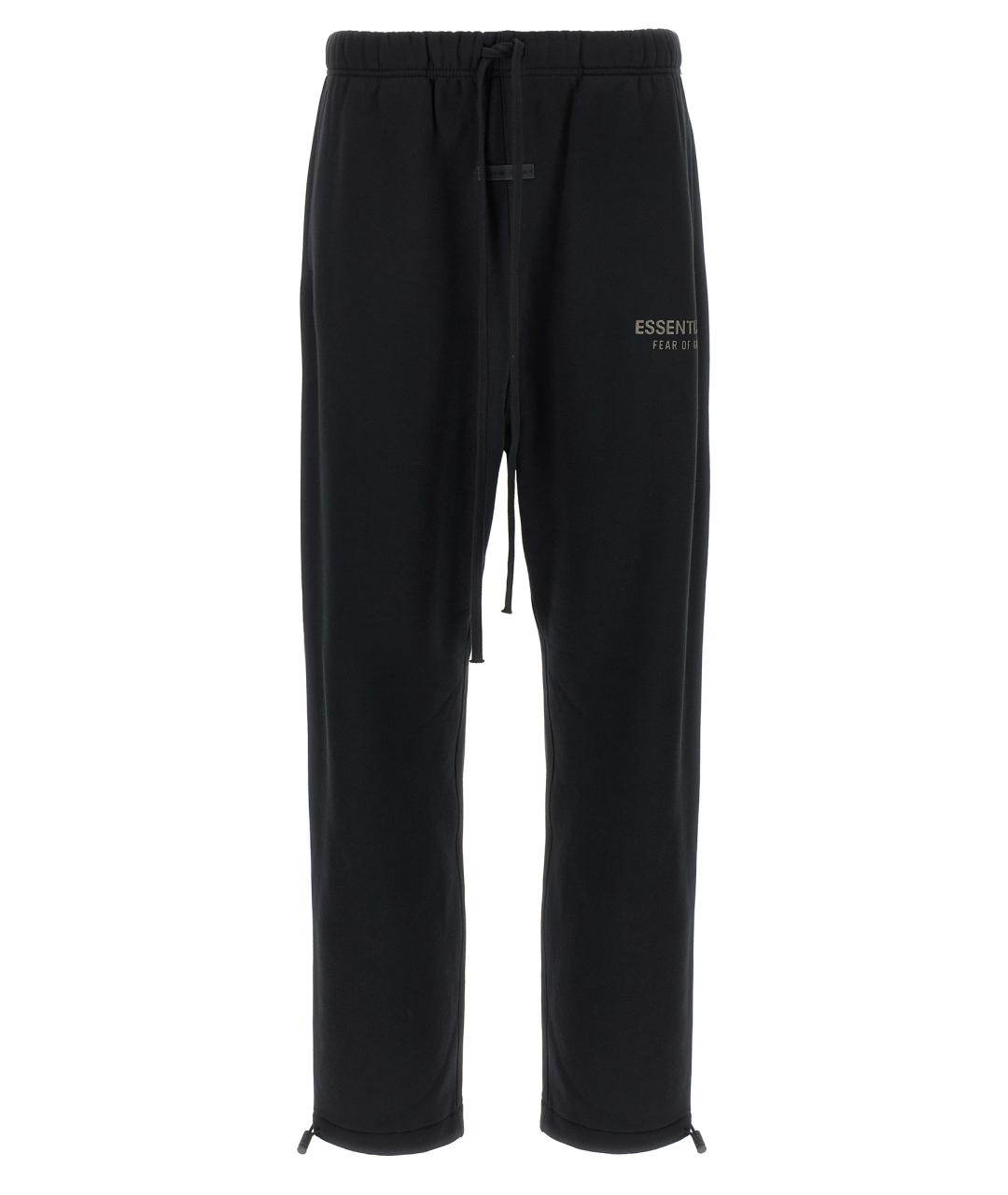 FEAR OF GOD ESSENTIALS Черные хлопковые повседневные брюки, фото 1
