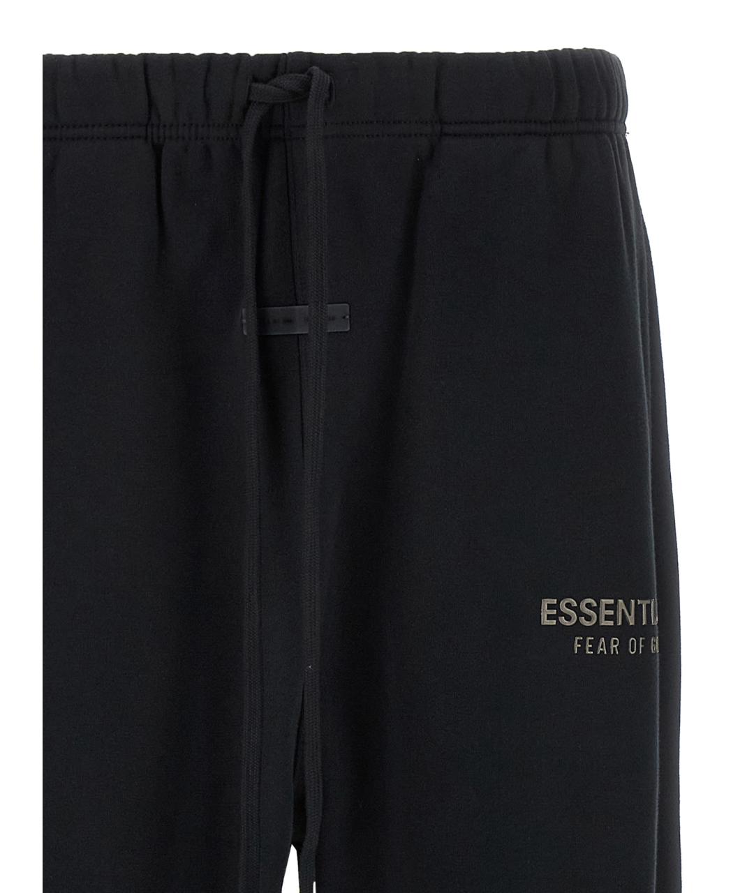 FEAR OF GOD ESSENTIALS Черные хлопковые повседневные брюки, фото 3