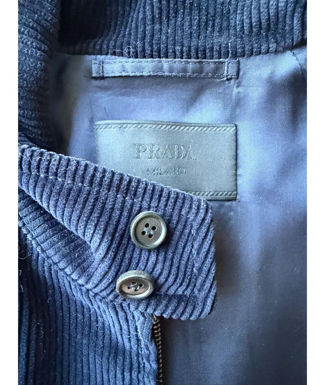 PRADA Темно-синяя куртка, фото 4