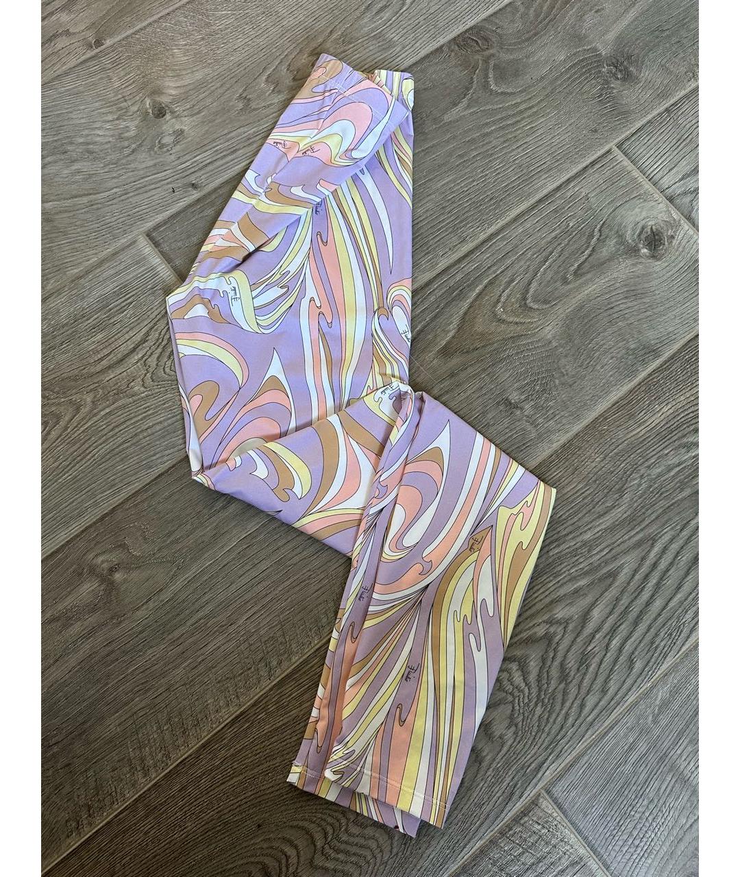 EMILIO PUCCI Розовые леггинсы и велосипедки, фото 2