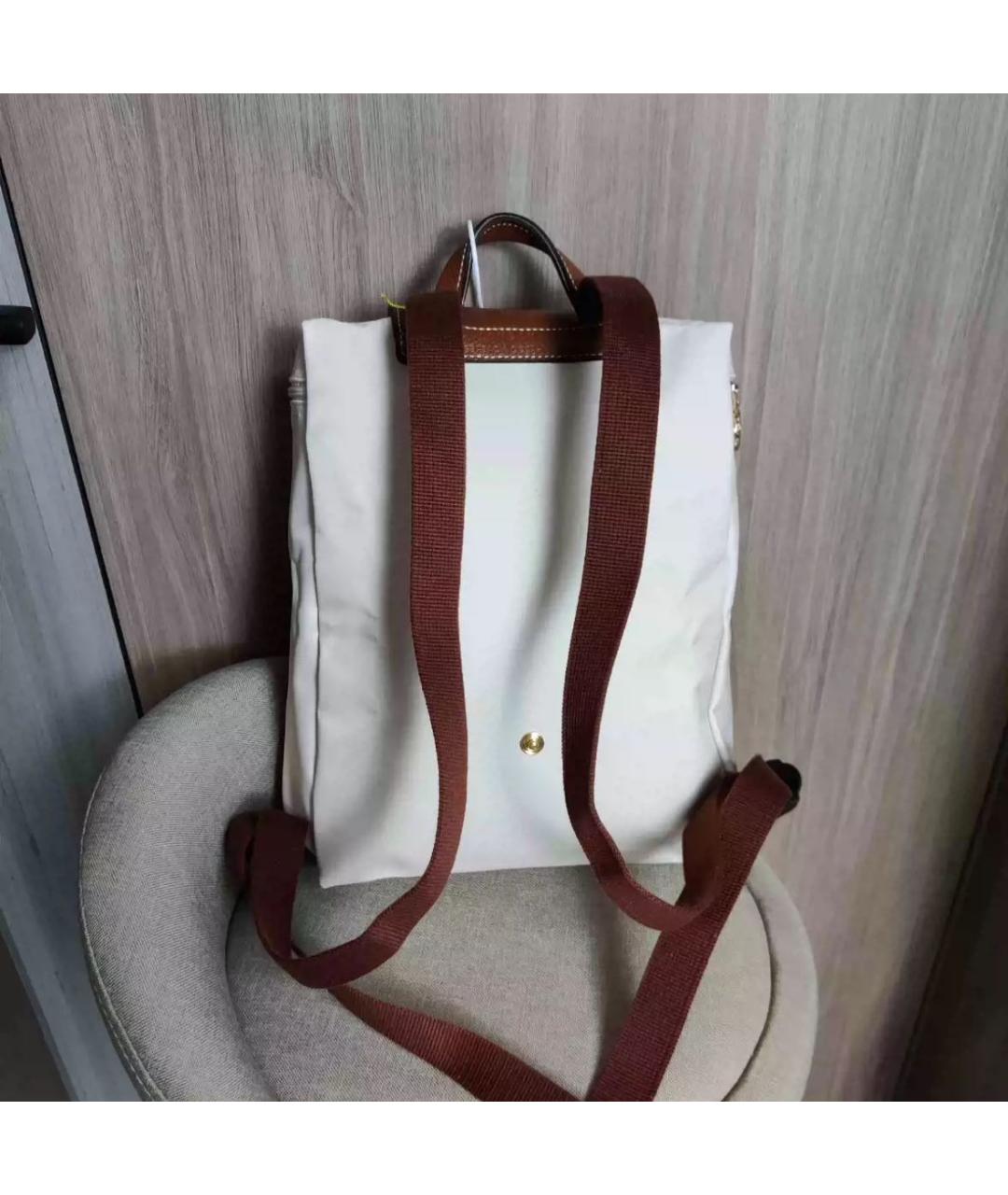 LONGCHAMP Белый рюкзак, фото 3