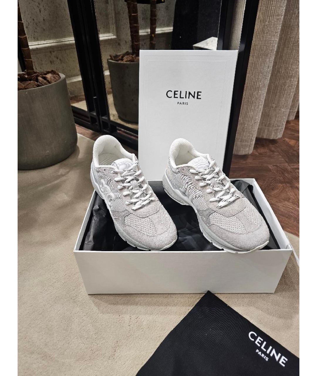 CELINE Серые кроссовки, фото 4