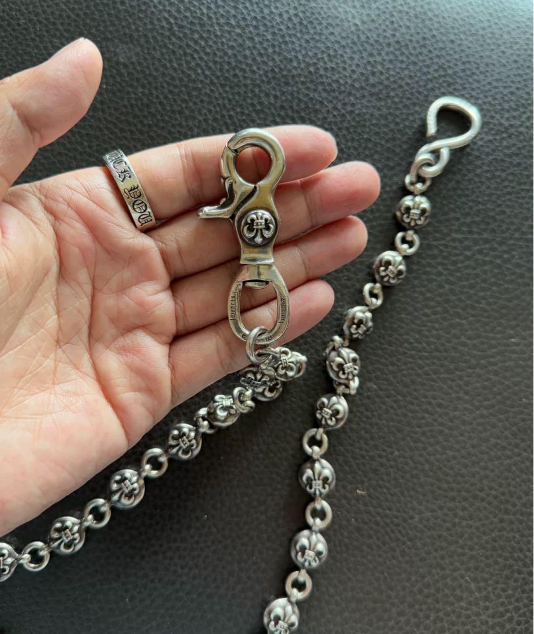CHROME HEARTS Серебряная цепочка, фото 2