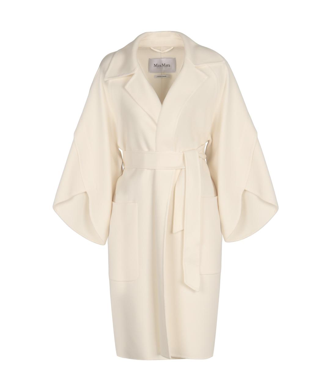 MAX MARA Бежевое шерстяное пальто, фото 1