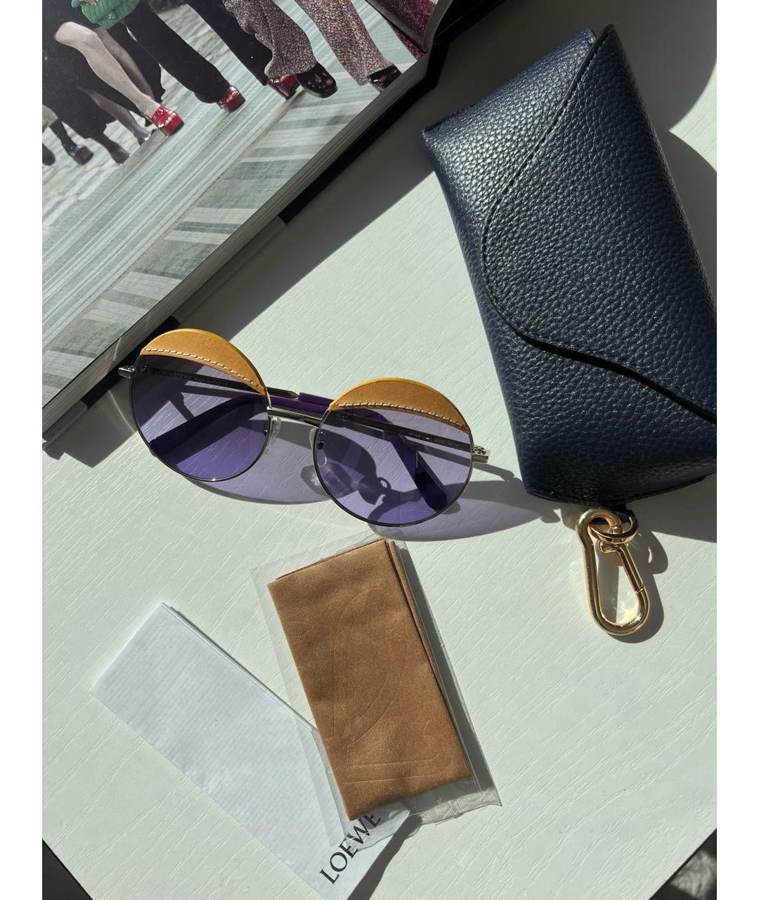 LOEWE Фиолетовые солнцезащитные очки, фото 6