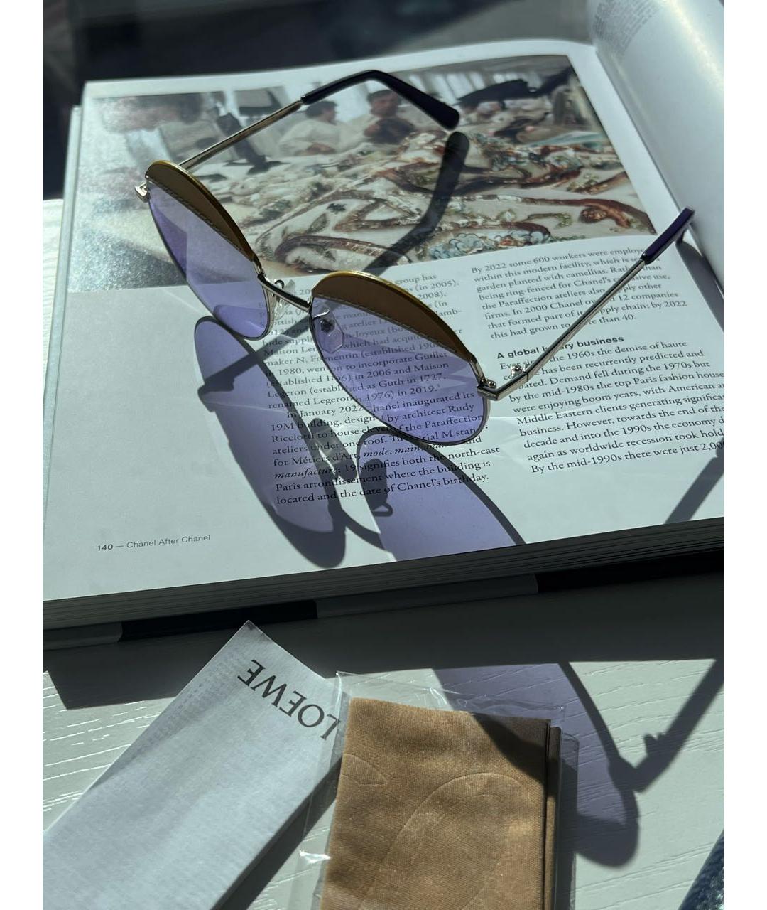 LOEWE Фиолетовые солнцезащитные очки, фото 3