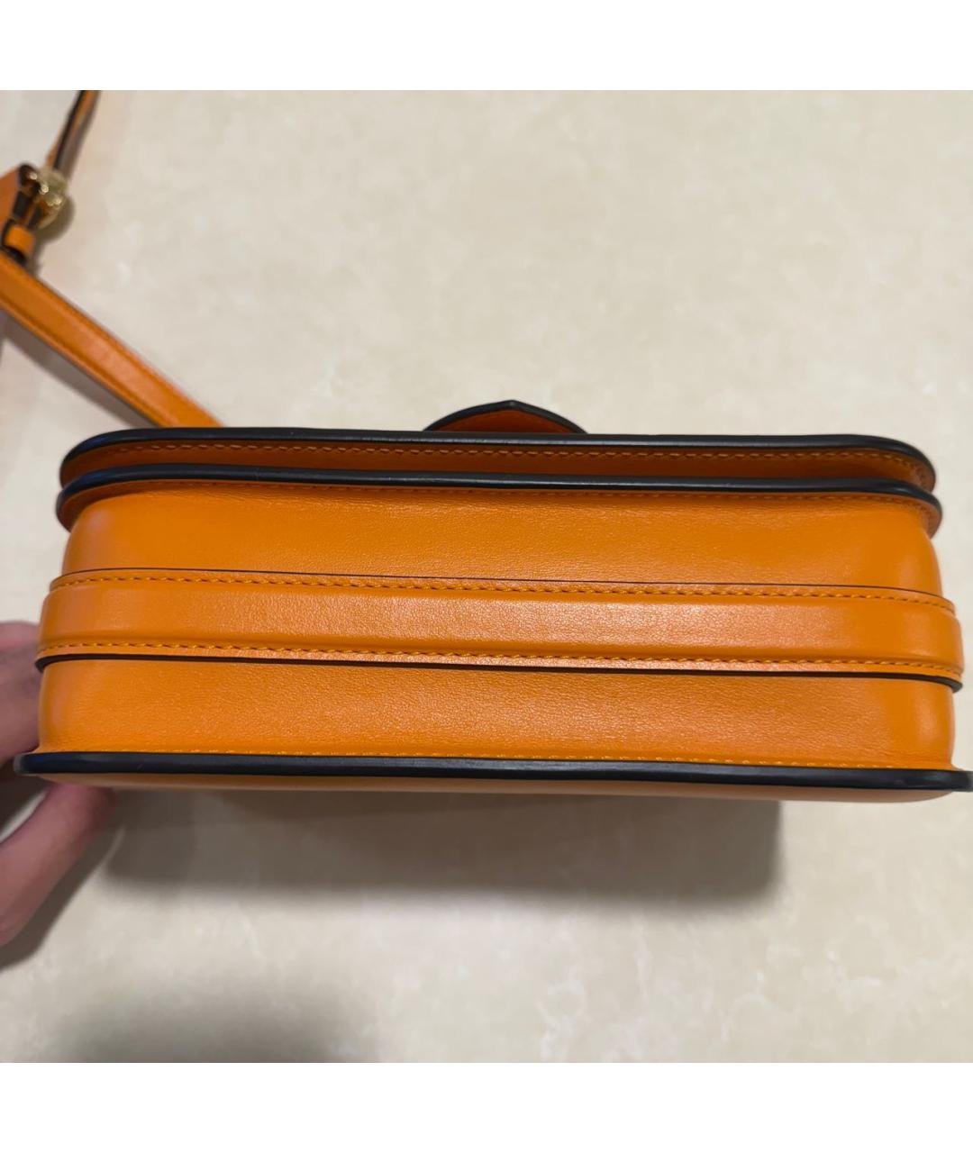 LOUIS VUITTON Оранжевая кожаная сумка через плечо, фото 5