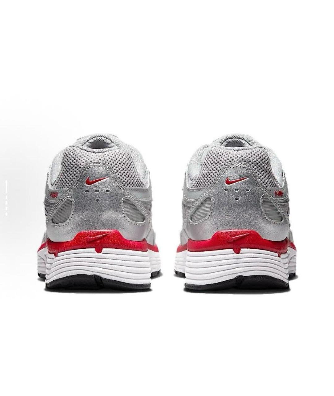 NIKE Серебряные текстильные кроссовки, фото 5