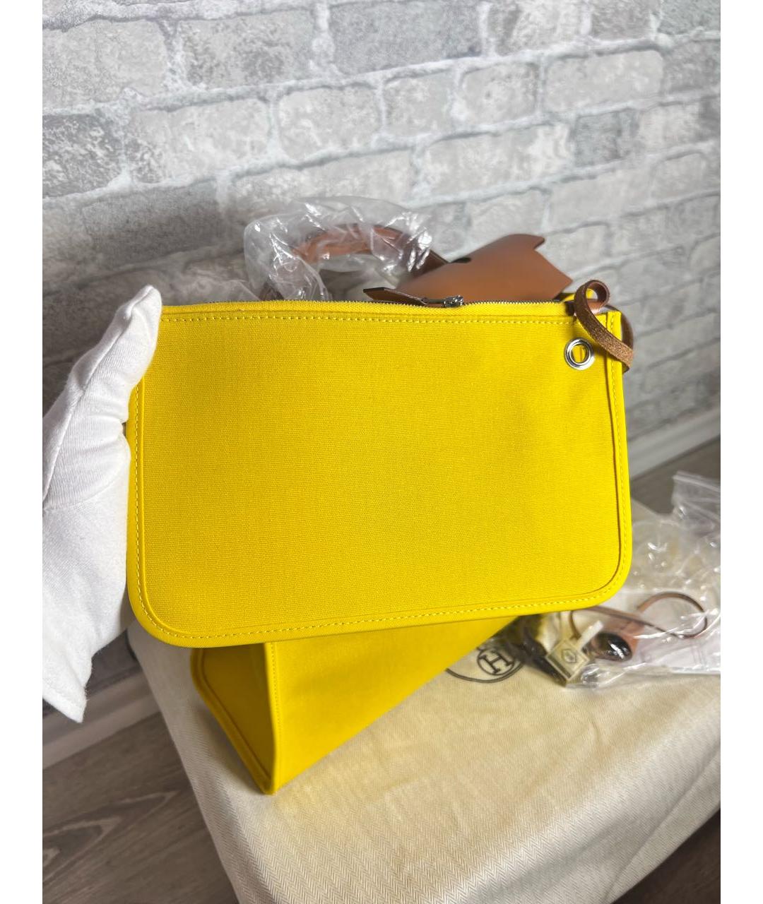 HERMES Желтая сумка через плечо, фото 7
