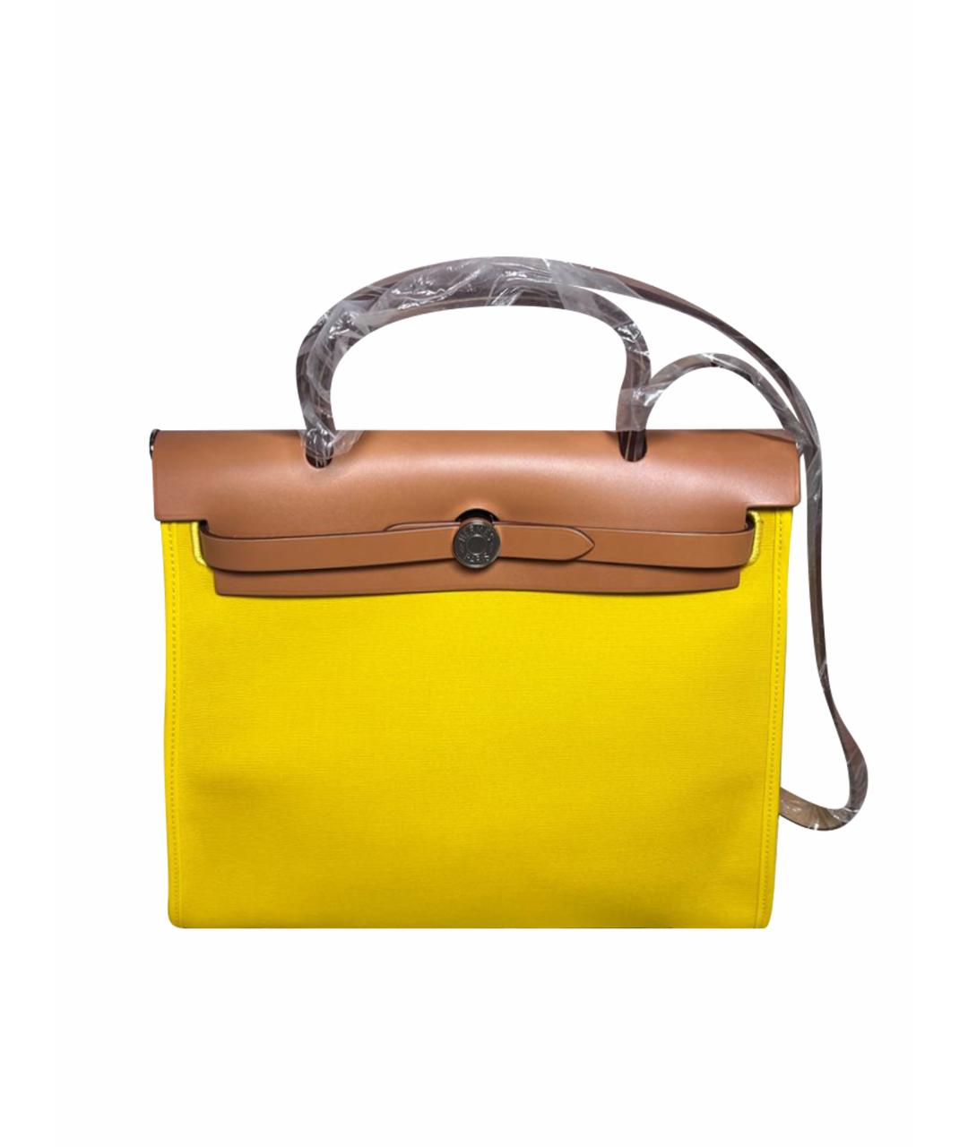 HERMES Желтая сумка через плечо, фото 1