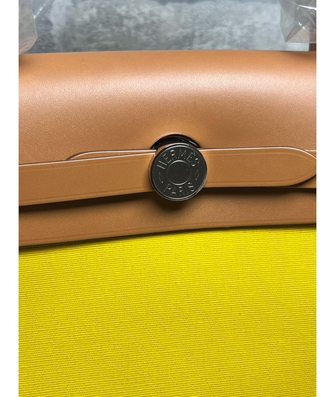 HERMES Желтая сумка через плечо, фото 4
