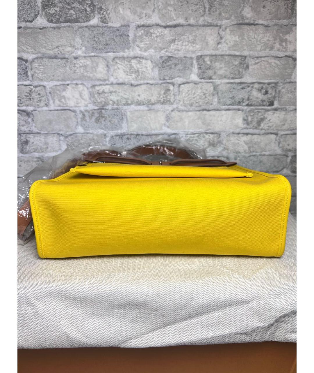 HERMES Желтая сумка через плечо, фото 6