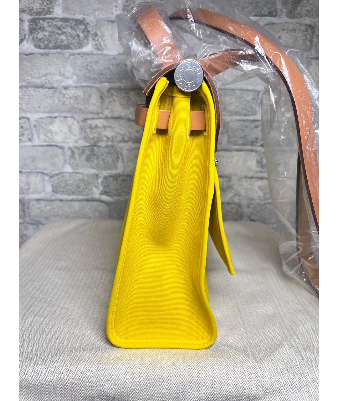 HERMES Желтая сумка через плечо, фото 5