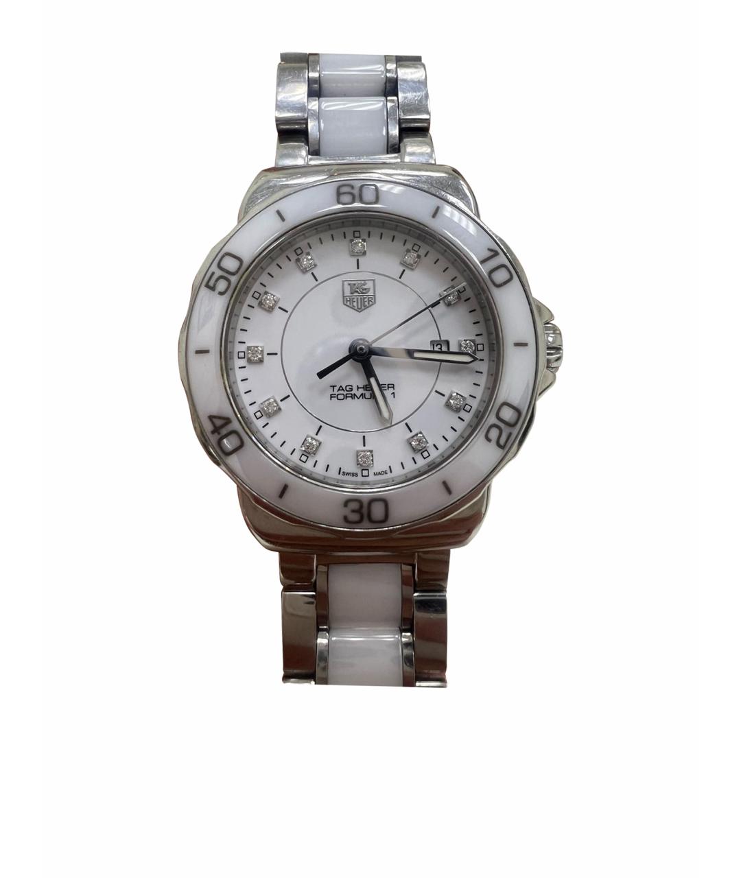 TAG HEUER Белые керамические часы, фото 1