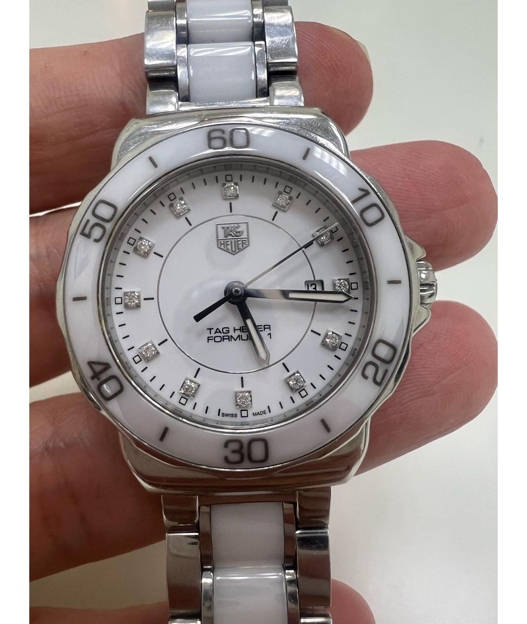 TAG HEUER Белые керамические часы, фото 4