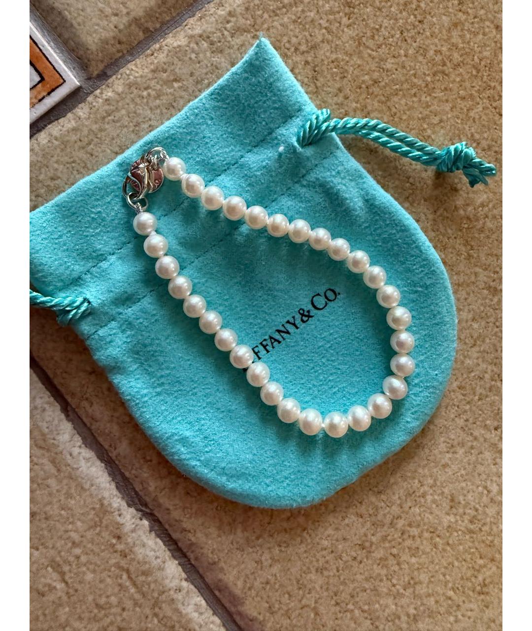 TIFFANY&CO Белый жемчужный браслет, фото 2