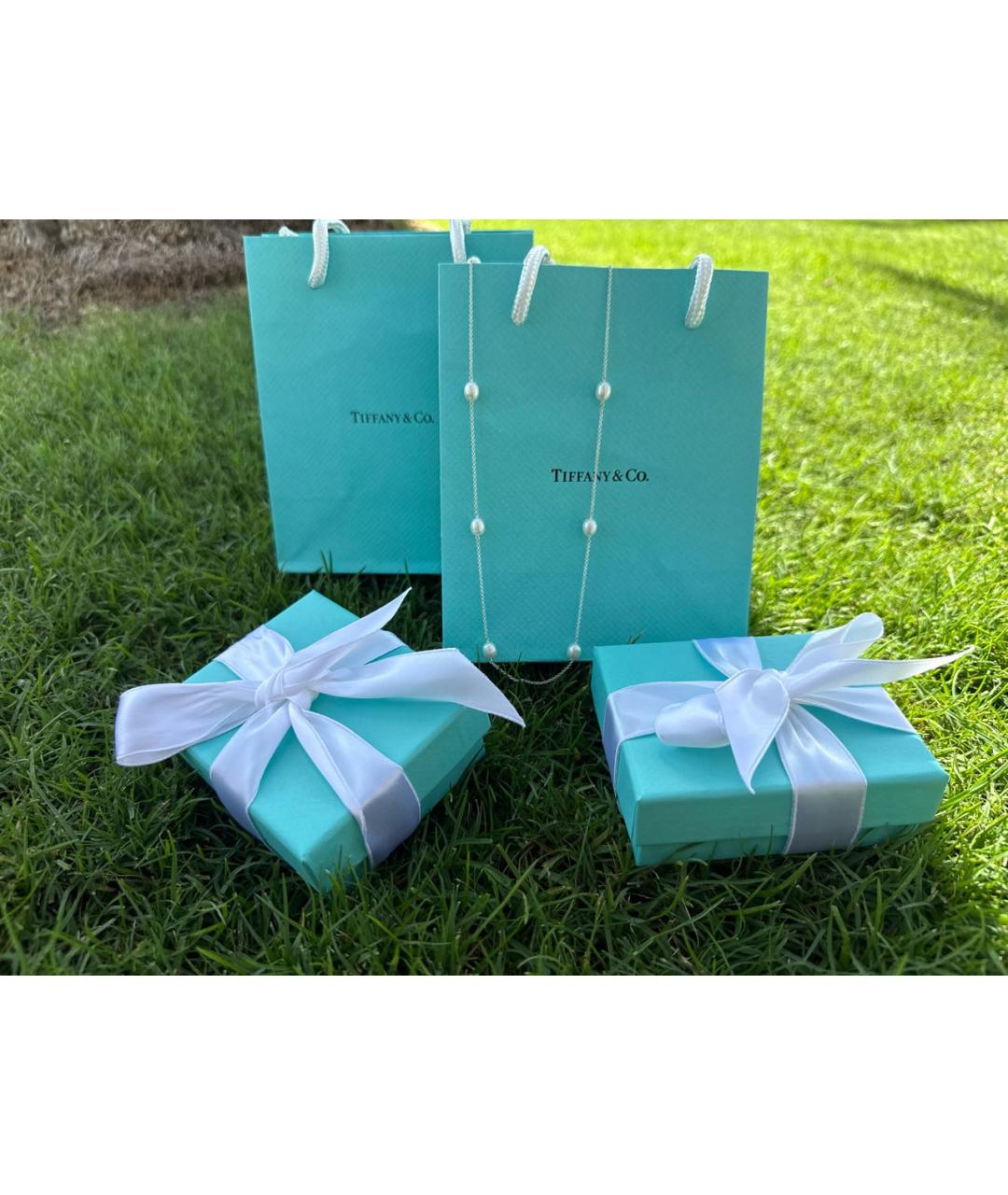 TIFFANY&CO Белое жемчужное колье, фото 6