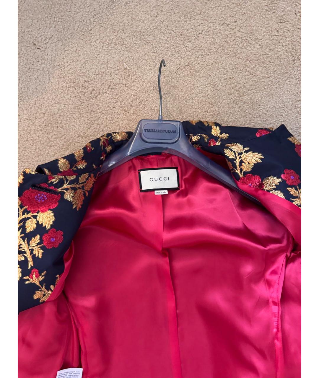 GUCCI Черное пальто, фото 3