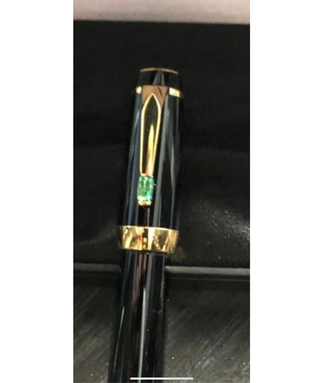 MONTBLANC Черная перьевая ручка из розового золота, фото 4