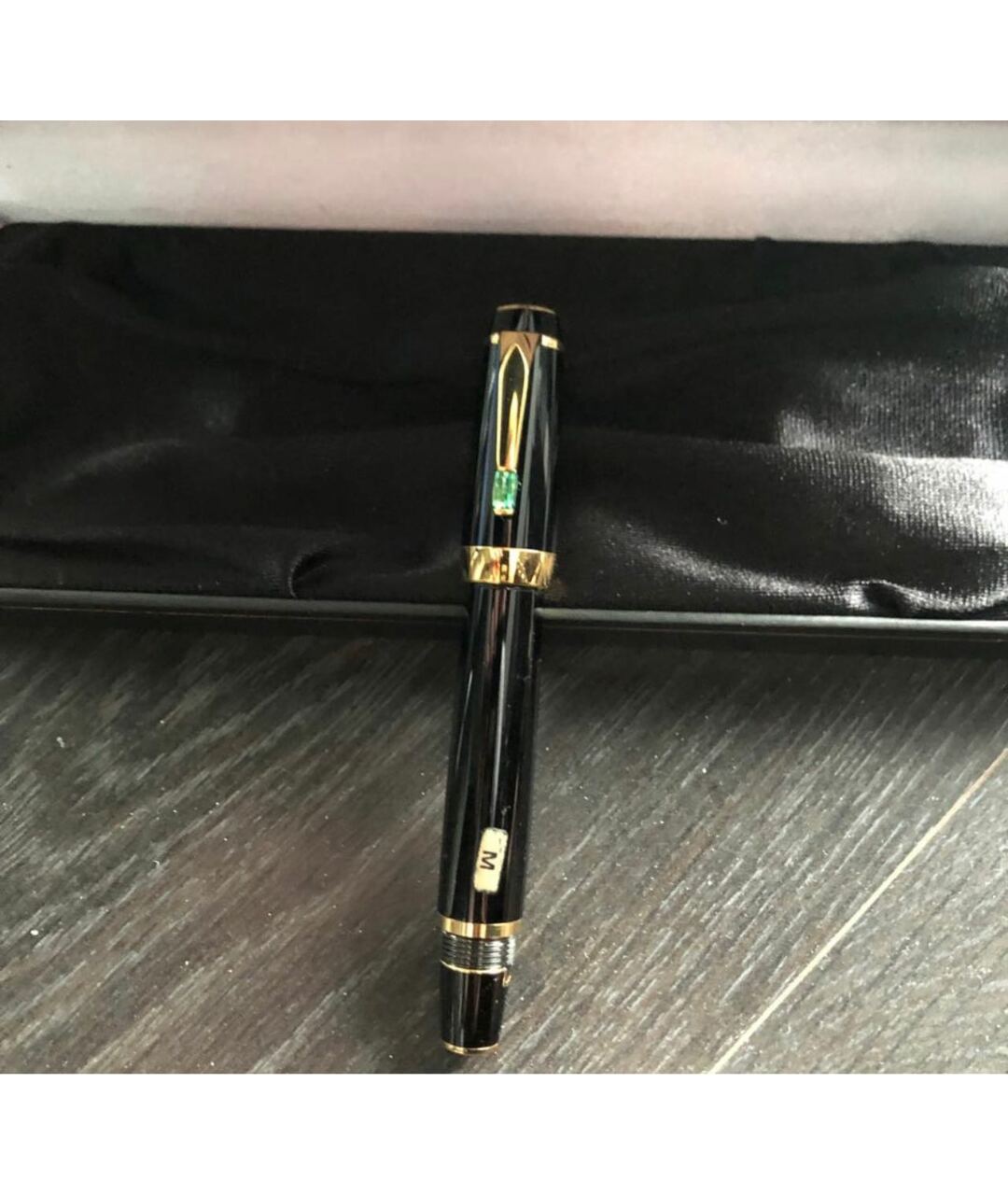 MONTBLANC Черная перьевая ручка из розового золота, фото 5