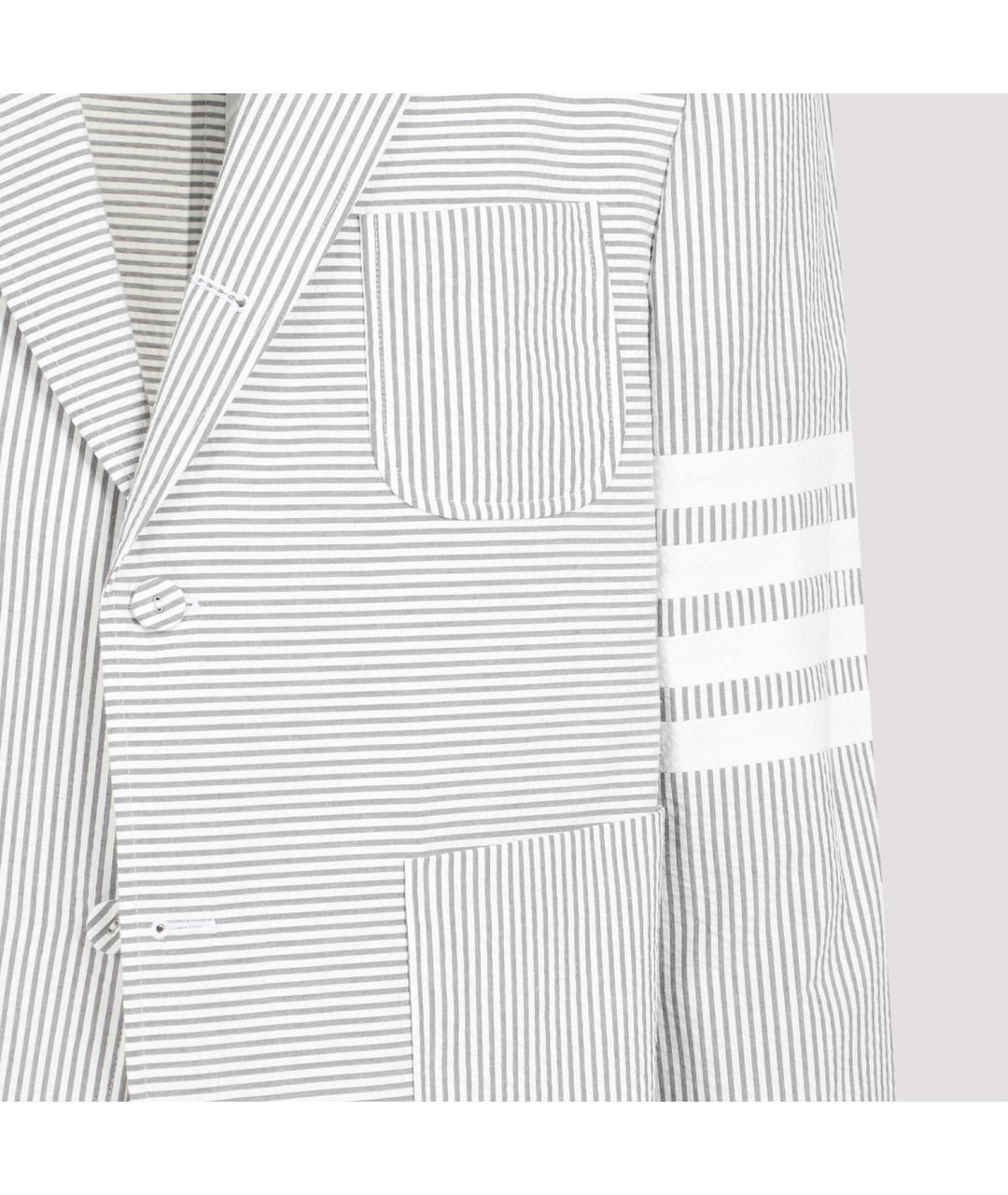 THOM BROWNE Серый пиджак, фото 4