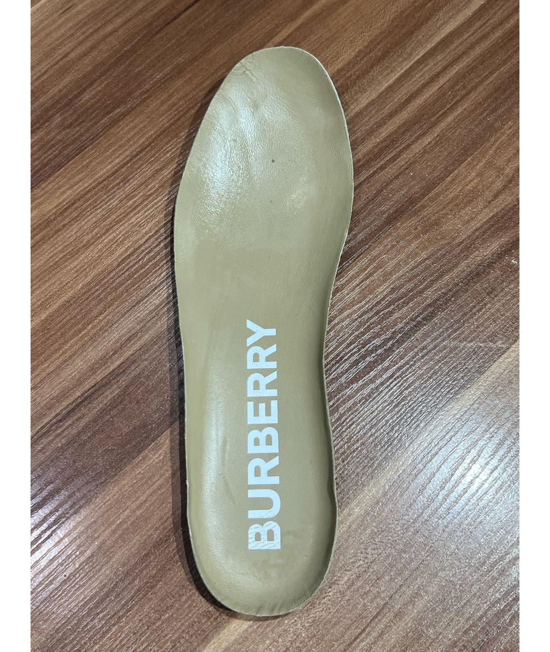 BURBERRY Бежевые кроссовки, фото 7