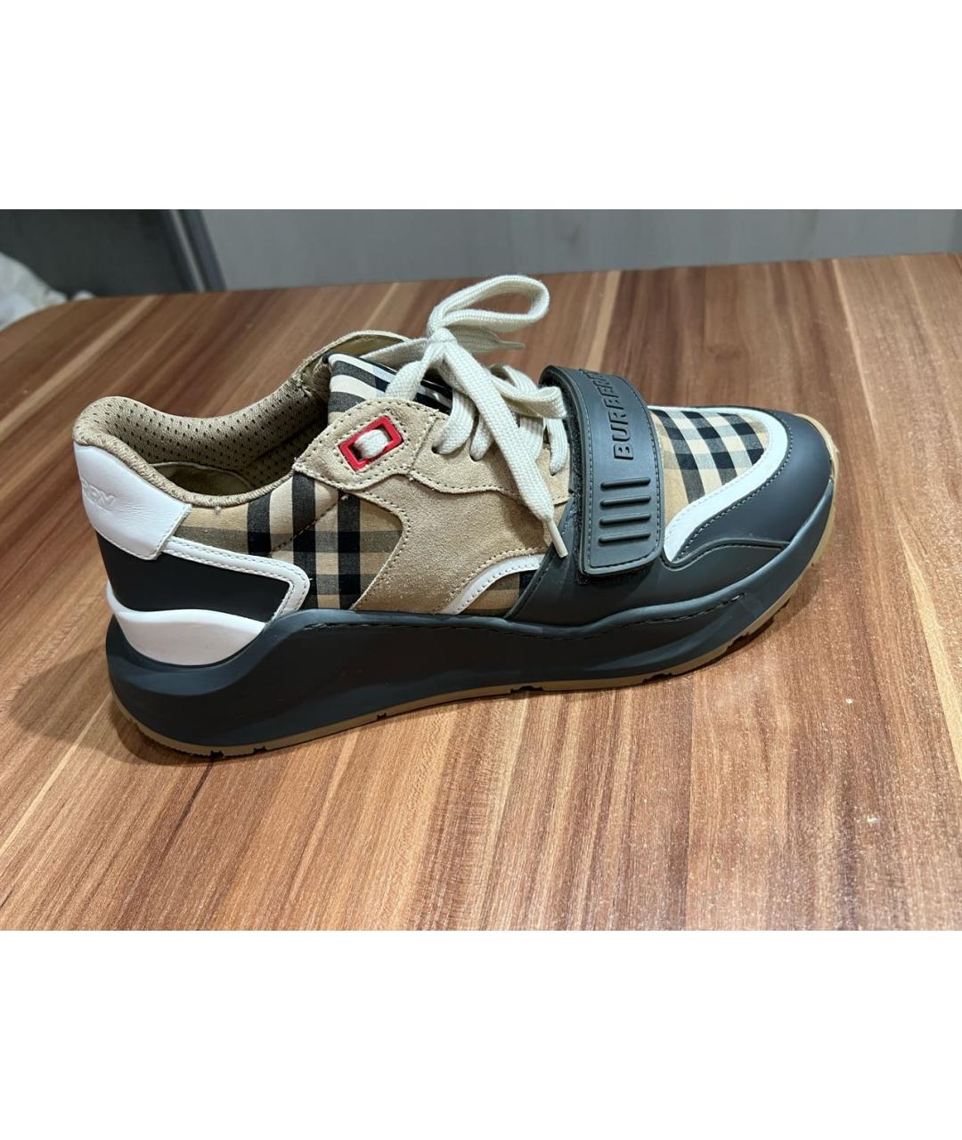 BURBERRY Бежевые кроссовки, фото 9