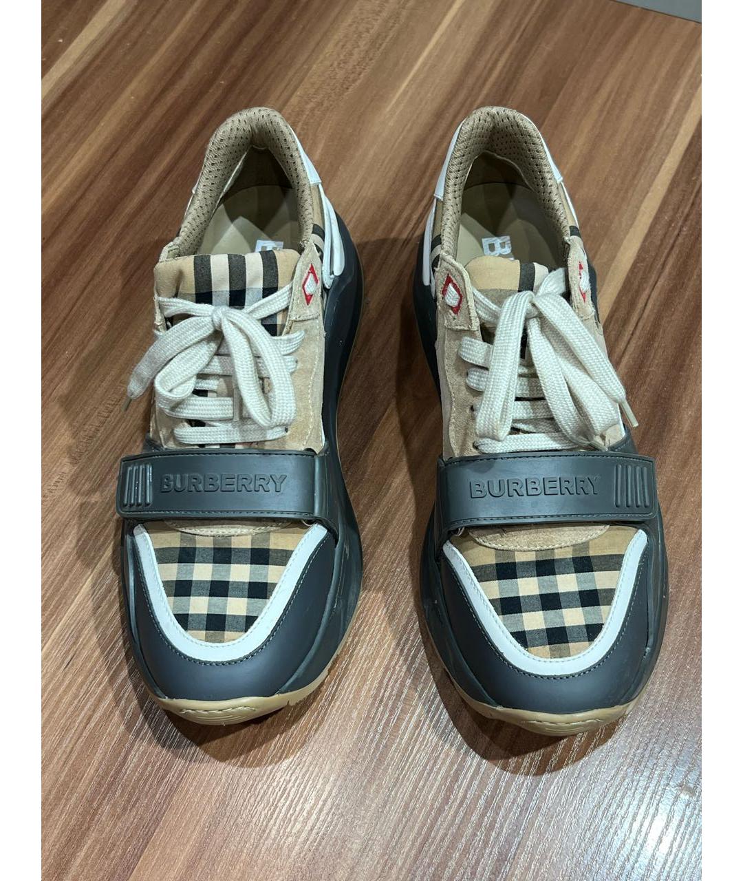 BURBERRY Бежевые кроссовки, фото 2