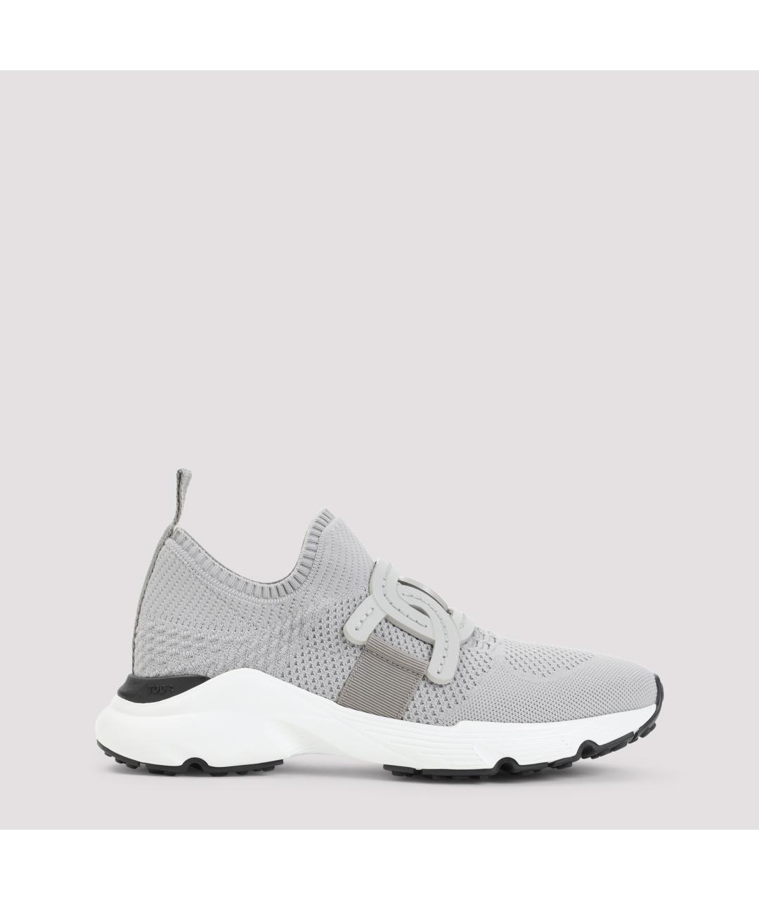 TOD'S Серые текстильные кроссовки, фото 2