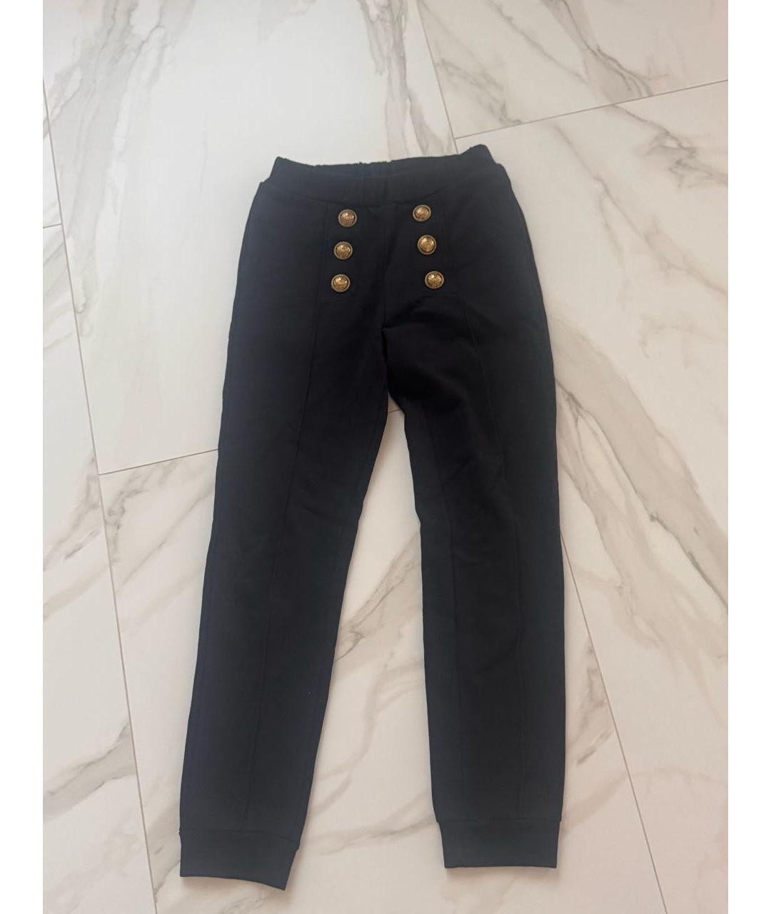 BALMAIN Черные хлопковые спортивные брюки и шорты, фото 6
