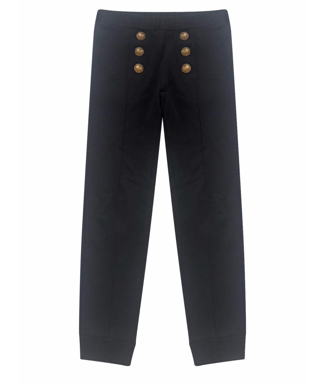 BALMAIN Черные хлопковые спортивные брюки и шорты, фото 1
