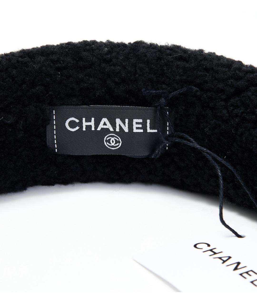 CHANEL Черный ободок, фото 4