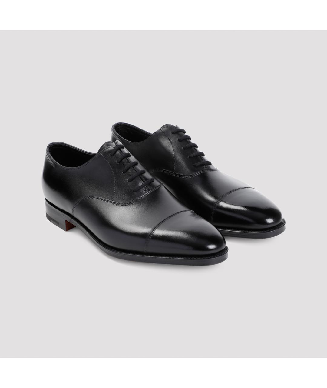 JOHN LOBB Черные кожаные туфли, фото 3